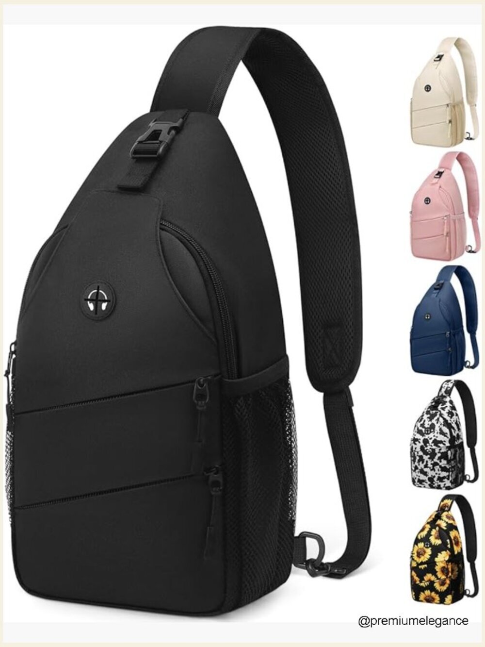 Crossbody Sling Bag Backpack Casual Chest Pack Adjustable Strap